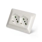 FANTON - Multipresa OPERA/MTX 2 prese P40, cablata per scatola 3 moduli, colore bianco