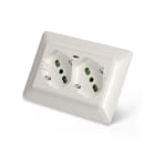 FANTON - Multipresa OPERA/MTX 2 prese P40 + 1 USB-C, cablata per scatola 3 moduli, colore bianco