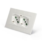 FANTON - Multipresa OPERA/LNW 2 prese P40 + 1 USB-C, cablata per scatola 3 moduli, colore bianco