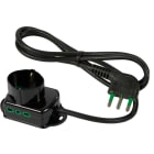 FANTON - Multipresa TRIAX 1,5m 3G1 spina S17, 1 presa P40 + 2 P17/11, colore nero 42106