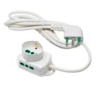 FANTON - Multipresa TRIAX 3m 3G1 spina S17, 1 presa P40 + 2 P17/11, colore bianco