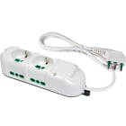 FANTON - Multipresa TRIAX 1,5m 3G1 spina S17, 2 prese P40 + 4 P17/11, colore bianco