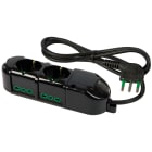 FANTON - Multipresa TRIAX 1,5m 3G1 spina S17, 2 prese P40 + 4 P17/11, colore nero