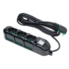 FANTON - Multipresa TRIAX 5m 3G1 spina S17, 3 prese P40 + 6 P17/11, con interruttore, colore nero
