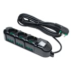 FANTON - Multipresa TRIAX 5m 3G1 spina S17, 3 prese P40 + 6 P17/11, con interruttore, colore nero