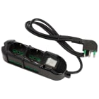 FANTON - Multipresa TRIAX 1,5m 3G0,75 spina S11, 2 prese P40 + 4 P17/11, con interruttore di sovraccarico, colore nero