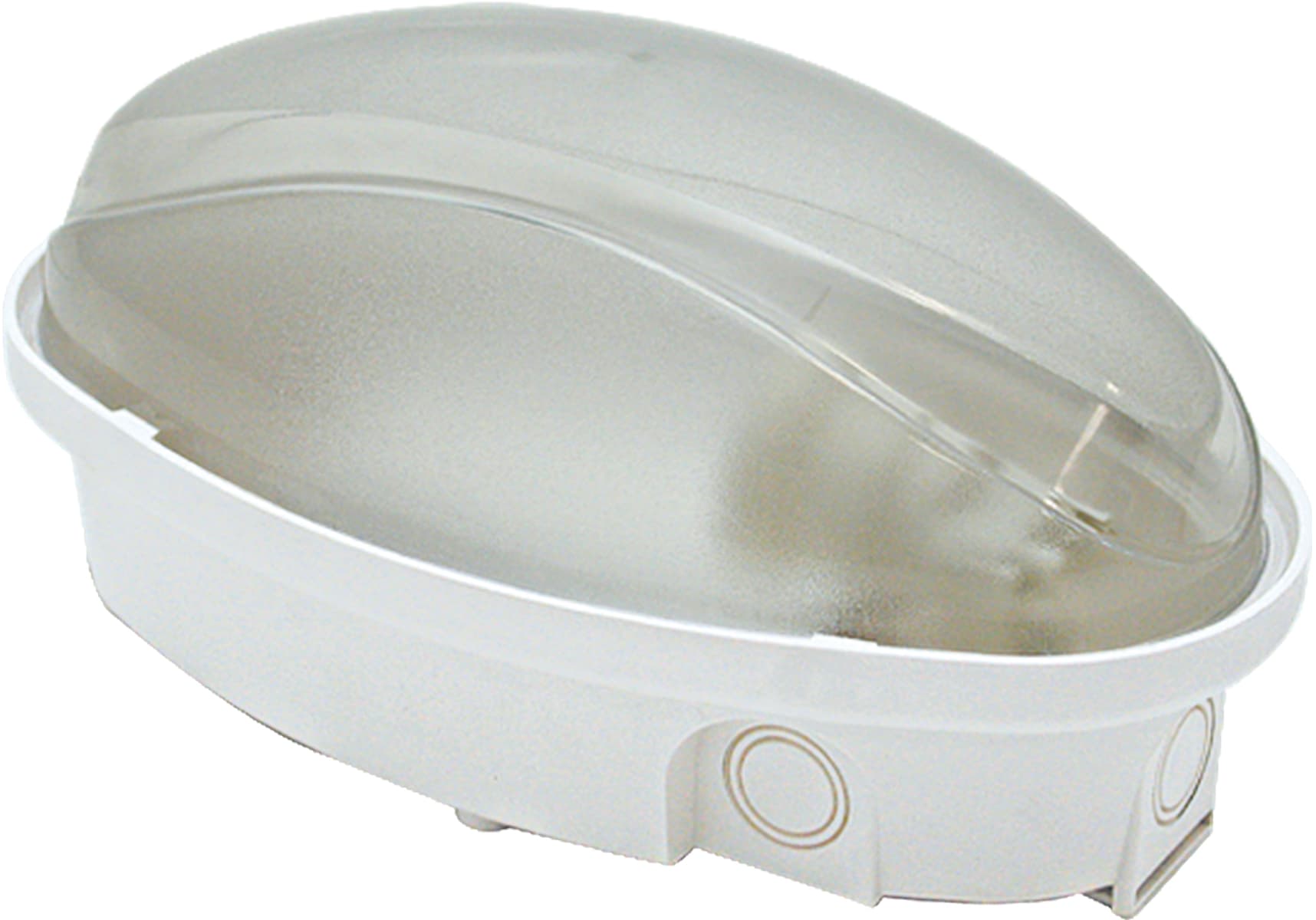 FANTON - Plafoniera MIDI ovale 60W E27 IP65, colore bianco