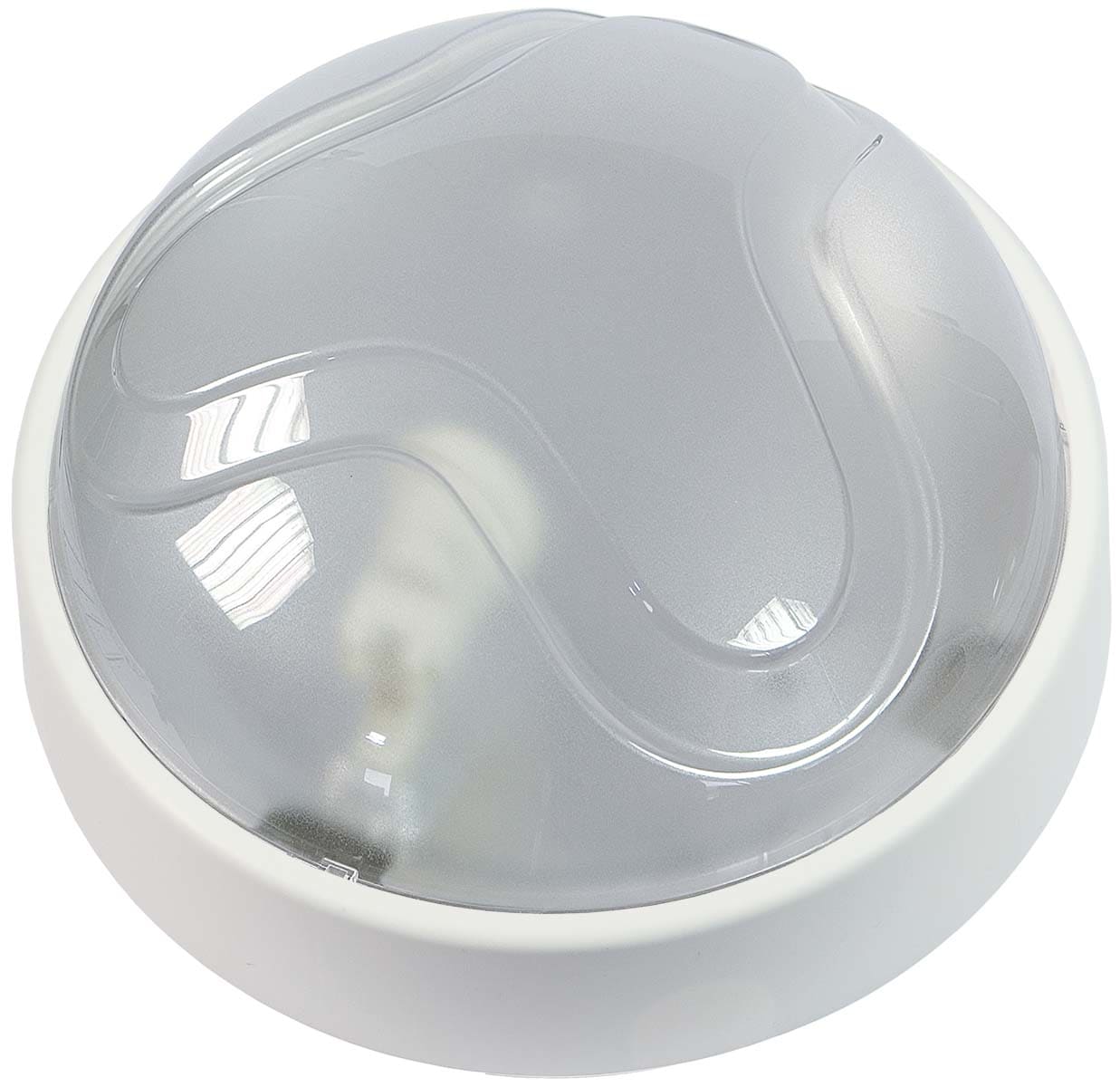 FANTON - Plafoniera MAXI tonda 100W E27 IP65 con anello, colore bianco