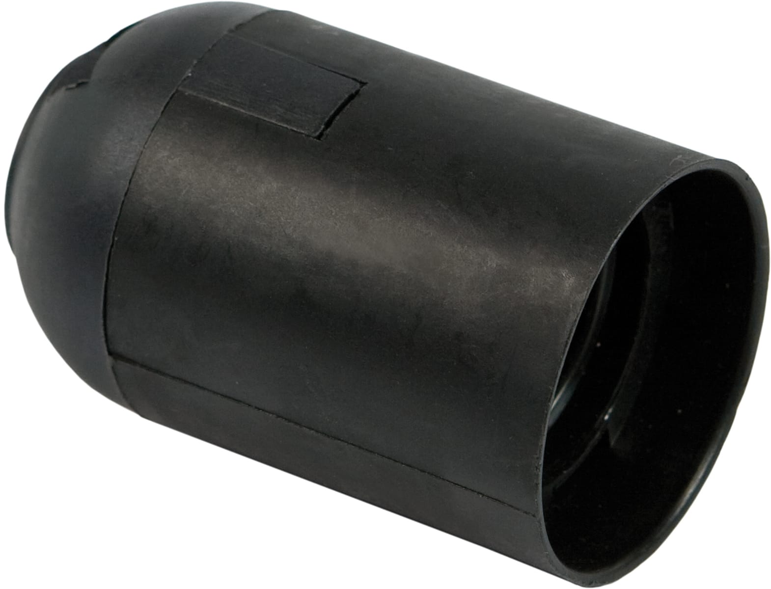 FANTON - Portalampada E27 liscia, colore nero 62801