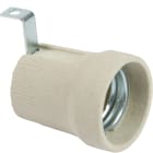 FANTON - Portalampada E27 con staffa esterna, colore bianco 62836