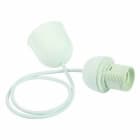 FANTON - Pendel portalampada E27 con cavo 0,8m, colore bianco