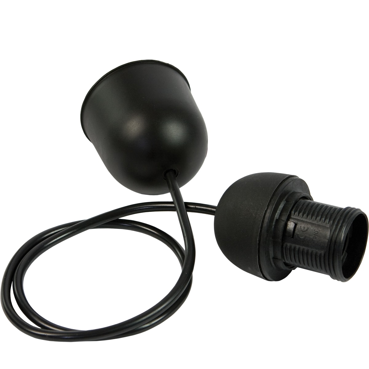 FANTON - Pendel portalampada E27 con cavo 0,8m, colore nero 62971