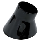 FANTON - Punto luce da parete inclinato+E27, colore nero