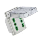 FANTON - Presa da incasso 2 prese P17/11 IP44 71083