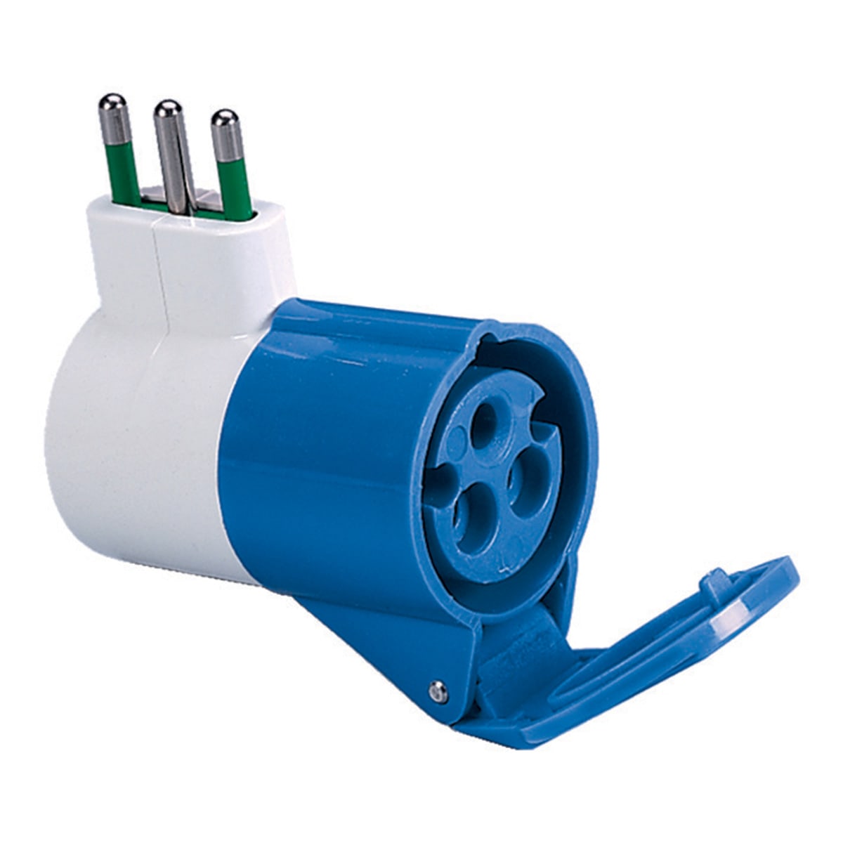 FANTON - Adattatore da spina S17 a 1 presa CEE 2P+T 16A 230V 73000