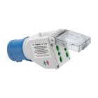 FANTON - Adattatore da spina CEE 2P+T 16A 230V a 2 prese P17/11 IP44