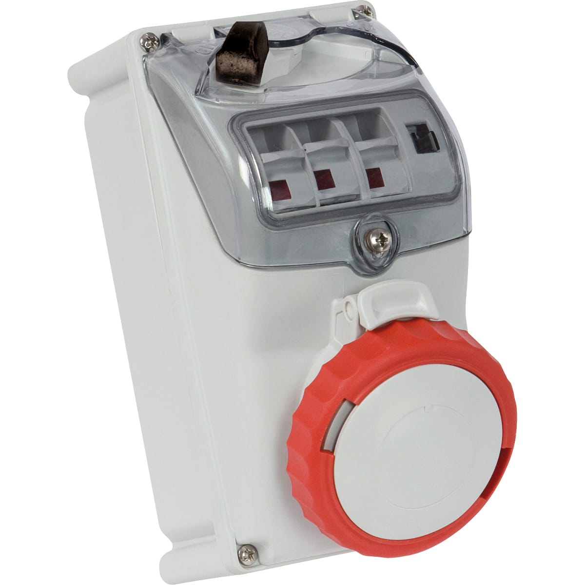 FANTON - Presa da parete interbloccata KEY BLOCK 3P+N+T 32A 400V 6h IP67 con portafusibili