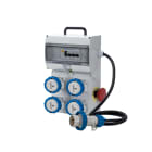 FANTON - Quadro KEY BOX 2 ASC IP65 - 4 prese CEE 2P+T 16A 230V, 2 protezioni, con cavo 1,5m e emergenza, 3kW