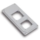 FANTON - Flangia forata 90x180mm con 8 viti IP44, colore grigio