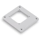 FANTON - Flangia forata 75x85mm con 4 viti IP44, colore grigio