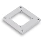 FANTON - Flangia forata 90x100mm con 4 viti IP44, colore grigio