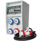 FANTON - Quadro ULISSE 250 ASC IP65 - 4 prese CEE, 4 protezioni, con cavo, 18kW