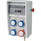 FANTON - Quadro ULISSE 250 ASC IP65 - 4 prese CEE, 2 protezioni, con morsettiera, 9kW