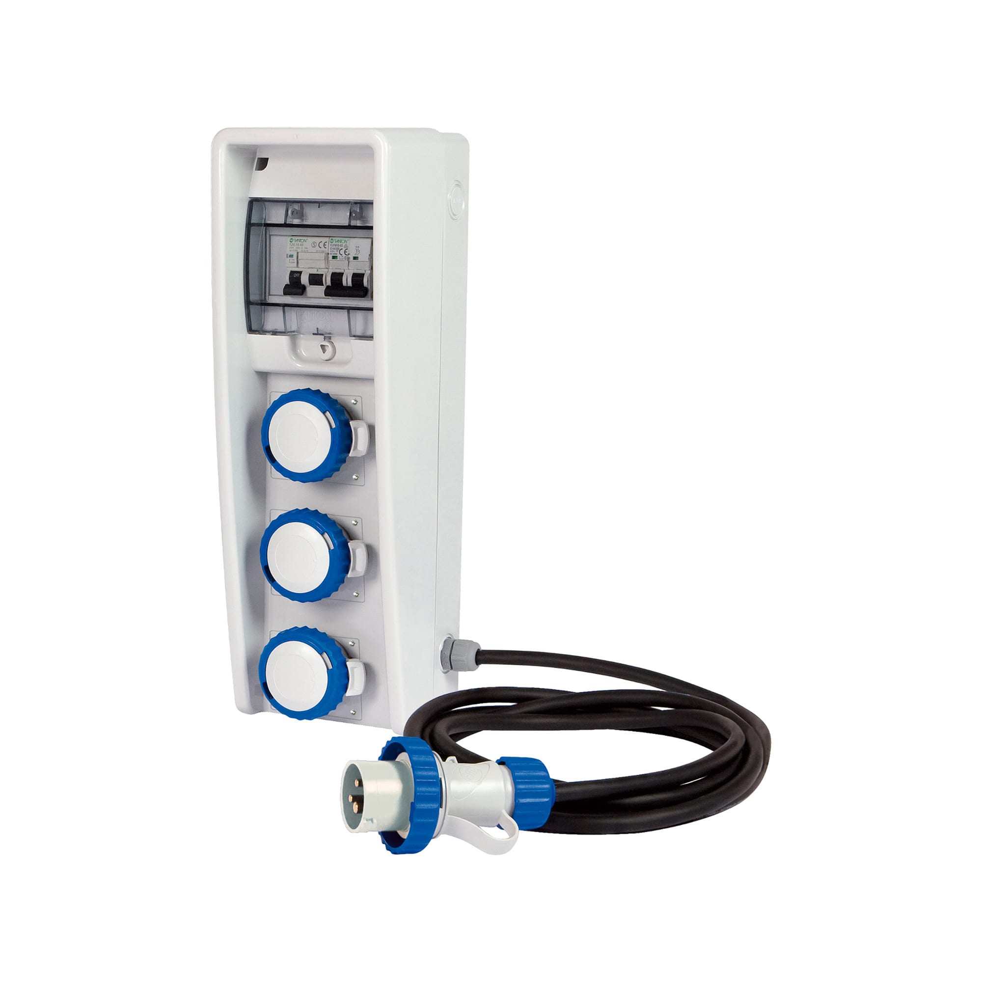 FANTON - Quadro ULISSE 150 ASC IP65 - 3 prese CEE, 2 protezioni, con cavo 4m, 3kW