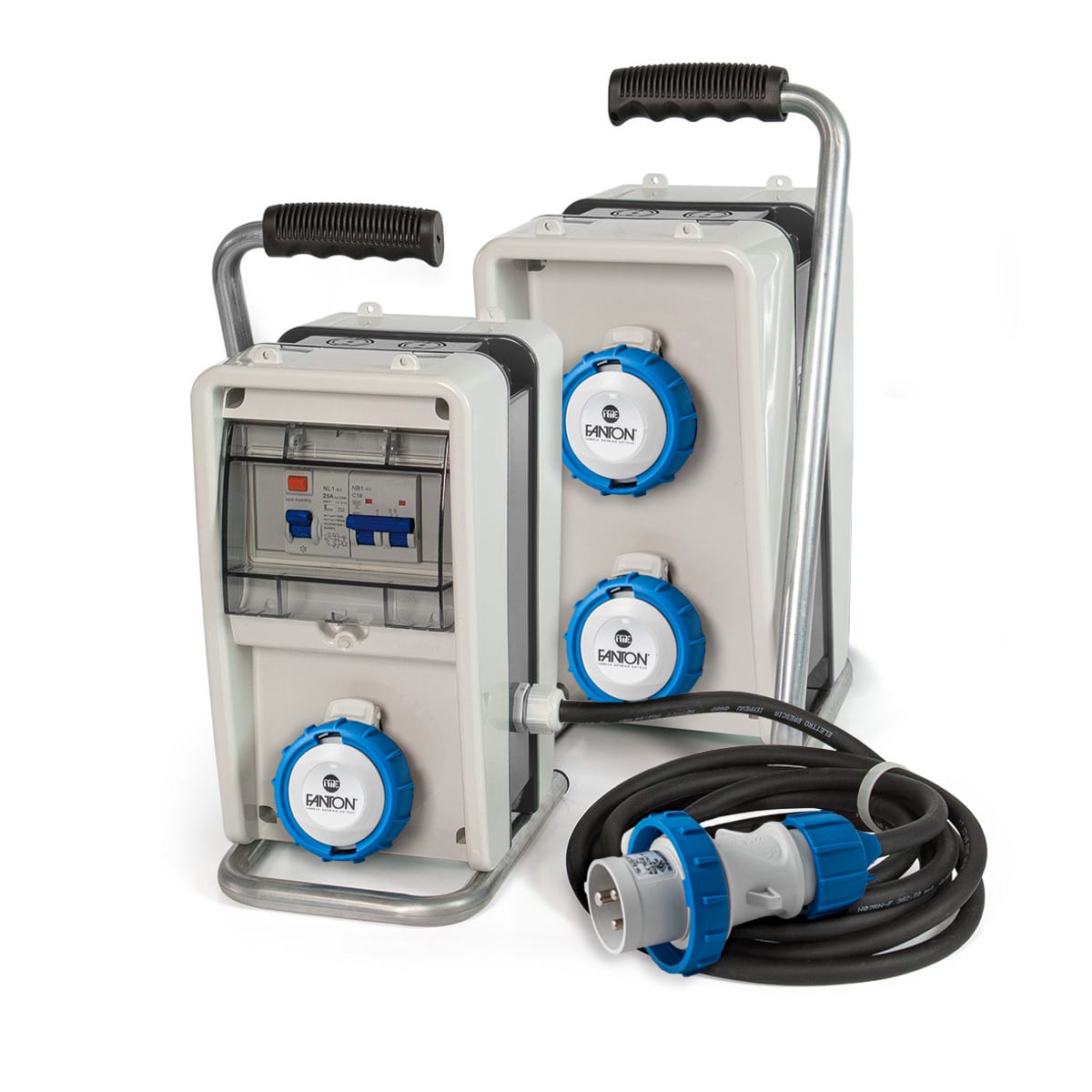 FANTON - Quadro EOLO ASC IP65 - 3 prese CEE, 2 protezioni, con cavo 4m e supporto, 3kW