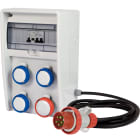 FANTON - Quadro ULISSE 250 ASC IP65 - 4 prese CEE, 2 protezioni, con cavo 4m, 9kW