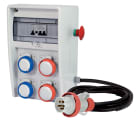 FANTON - Quadro ULISSE 250 ASC IP65 - 4 prese CEE, 2 protezioni, con cavo 4m e emergenza, 9kW