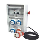 FANTON - Quadro ULISSE 250 ASC IP65 - 4 prese CEE, 2 protezioni, con cavo 4m e emergenza, 9kW