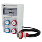 FANTON - Quadro ULISSE 250 ASC IP65 - 4 prese CEE, 2 protezioni, con cavo 4m, 9kW