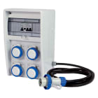 FANTON - Quadro ULISSE 250 ASC IP65 - 4 prese CEE, 2 protezioni, con cavo 2m, 3kW