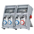 FANTON - Quadro ULISSE BIFACCIALE ASC IP65 - 4 prese CEE, 2 protezioni, con morsettiera e emergenza, 18kW