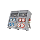 FANTON - Quadro ULISSE PRO 500 ASC IP65 - 8 prese CEE, 5 protezioni, con morsettiera e emergenza, 18kW