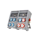 FANTON - Quadro ULISSE PRO 500 ASC IP65 - 8 prese CEE, 5 protezioni, con morsettiera e emergenza, 18kW