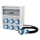 FANTON - Quadro ULISSE 350 ASC IP65 - 6 prese CEE, 2 protezioni, con cavo 4m, 3kW
