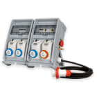 FANTON - Quadro ULISSE 500 ASC IP65 - 4 prese CEE, 2 protezioni, con cavo 2m e emergenza, 9kW