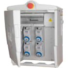 FANTON - Quadro POLIFEMO MIDI ASC IP55 IP55 - 4 prese, 2 protezioni, con morsettiera, emergenza, 9kW