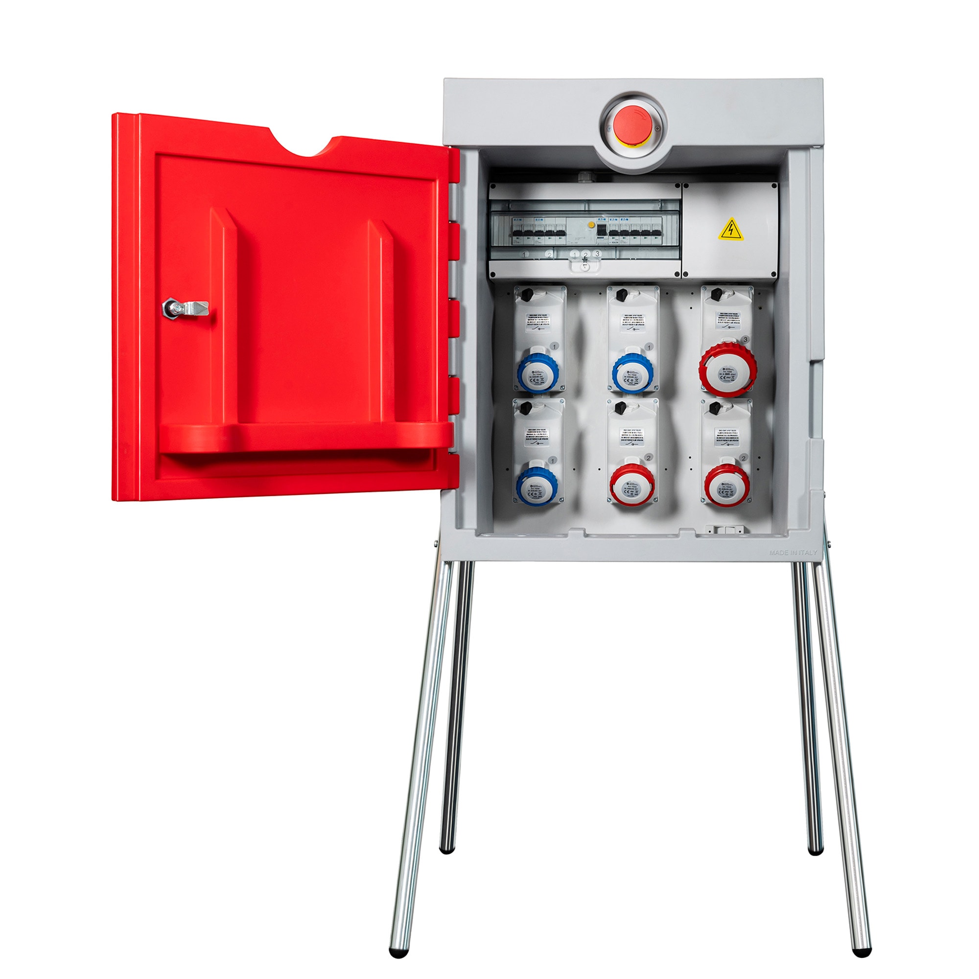 FANTON - Quadro HERCULES ASC IP55 - 6 prese, 4 protezioni, con morsettiera, emergenza, 18kW