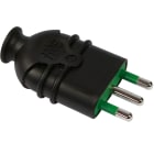 FANTON - Spina S17 2P+T 16A smontabile HI-PRO, colore nero 80111