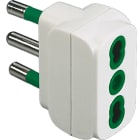 FANTON - Adattatore da spina S17 a 1 presa P17/11, colore bianco