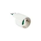 FANTON - Adattatore da spina S11 a 1 presa P30 salvaspazio, colore bianco