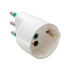 FANTON - Adattatore da spina S17 a 1 presa P30, colore bianco
