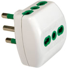 FANTON - Adattatore VERTICAL SYSTEM da spina S17 a 3 prese P17/11, colore bianco