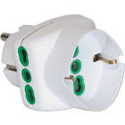 FANTON - Adattatore VERTICAL SYSTEM da spina S31 a 1 presa P40 + 2 P17/11, colore bianco