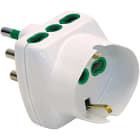 FANTON - Adattatore VERTICAL SYSTEM da spina S17 a 1 presa P40 + 2 P17/11, colore bianco
