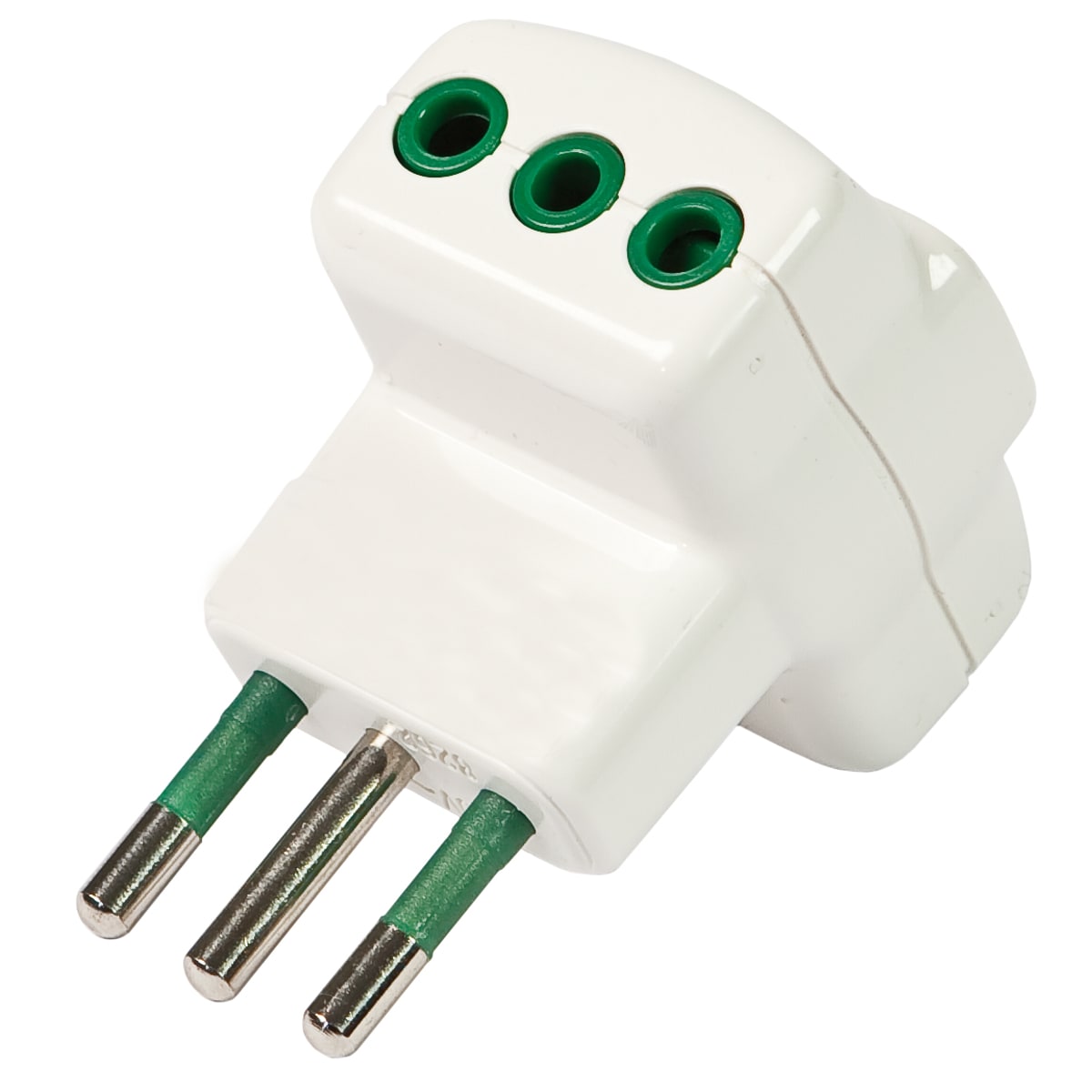 FANTON - Adattatore da spina S11 a 3 prese P11, colore bianco 82620-E