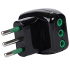 FANTON - Adattatore da spina S11 a 3 prese P11, colore nero